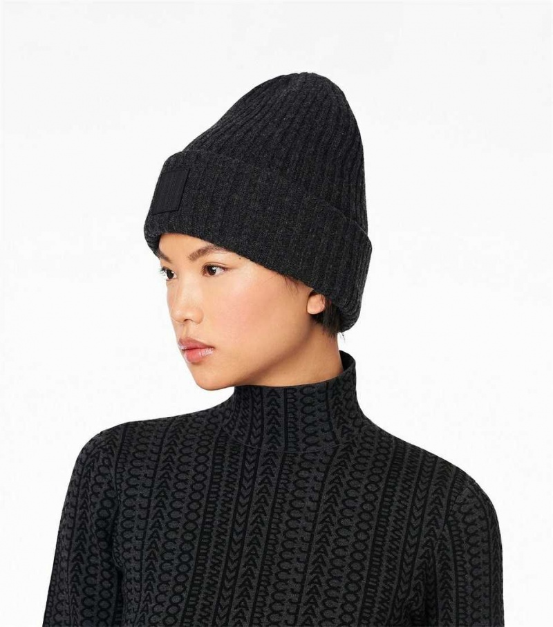Grey Women's Marc Jacobs The Ribbed Hats | USA000466