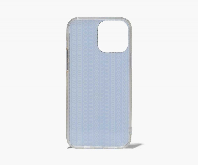 Grey / Fluro Green Women's Marc Jacobs Monogram iPhone Case 14 Pro Outlet | USA000479