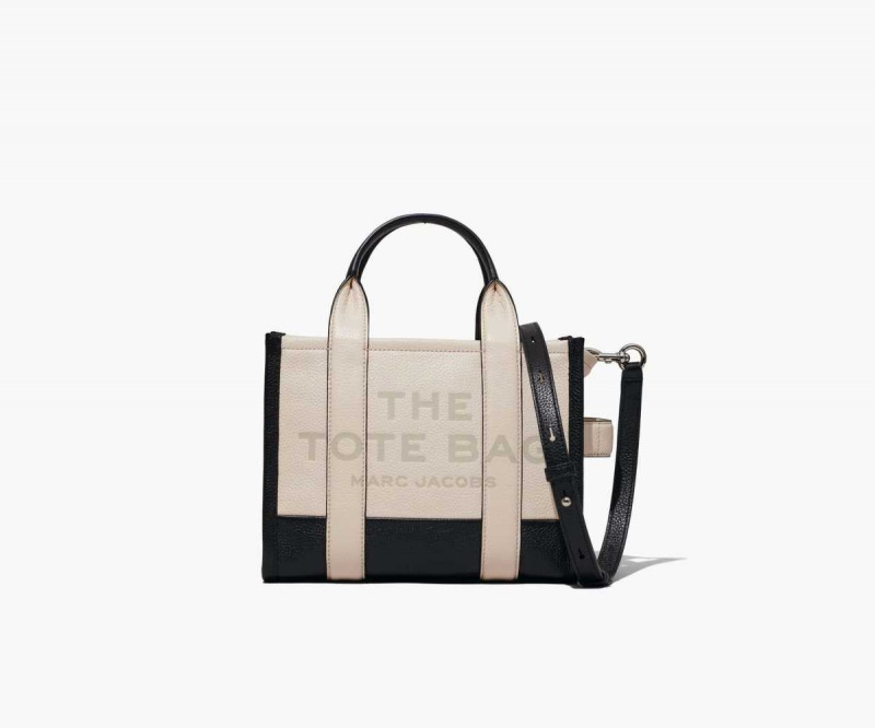 Ivory Multi Women's Marc Jacobs Colorblock Mini Tote Bags | USA000032
