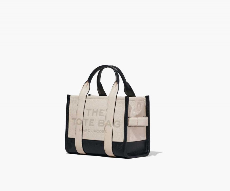 Ivory Multi Women's Marc Jacobs Colorblock Mini Tote Bags | USA000032