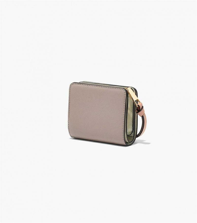 Khaki Multicolor Women's Marc Jacobs The Snapshot Mini Compact Wallets | USA000323