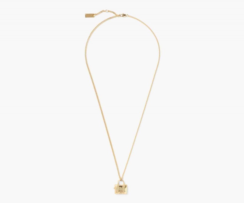Light Antique Gold Women's Marc Jacobs Tote Bag Necklaces | USA000749
