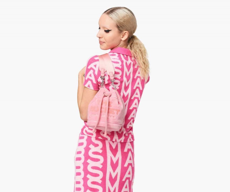 Light Pink Women's Marc Jacobs Terry Bucket Bags | USA000156