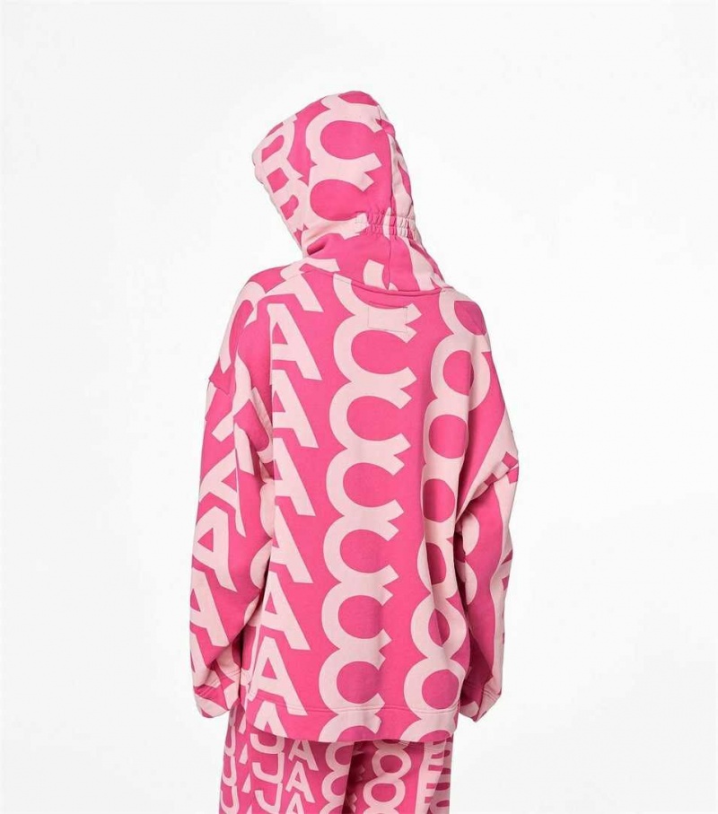 Light Pink / Pink Women's Marc Jacobs The Monogram Oversized Hoodie | USA000586
