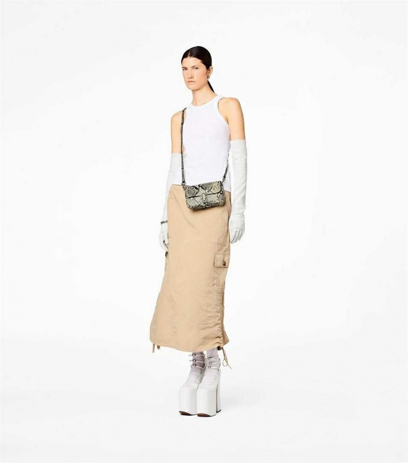 Multicolor Women's Marc Jacobs The Snake-Embossed J Marc Mini Shoulder Bags | USA000216