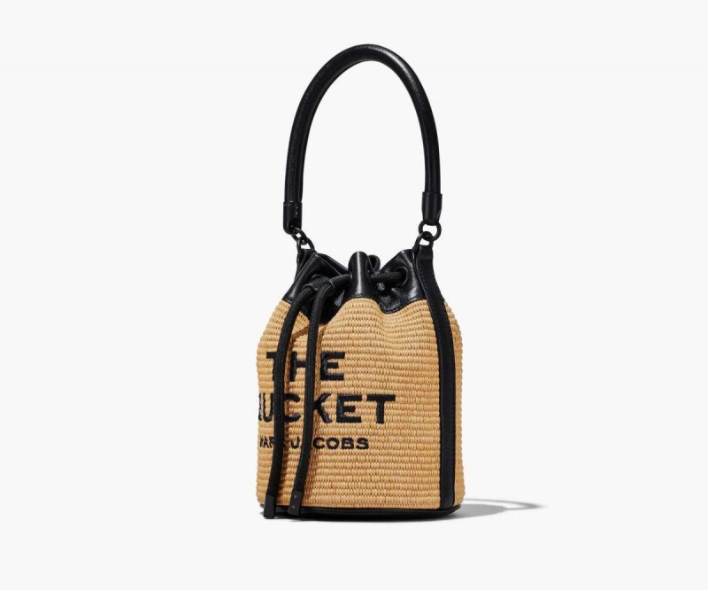 Natural Women's Marc Jacobs Woven Bucket Bags | USA000149
