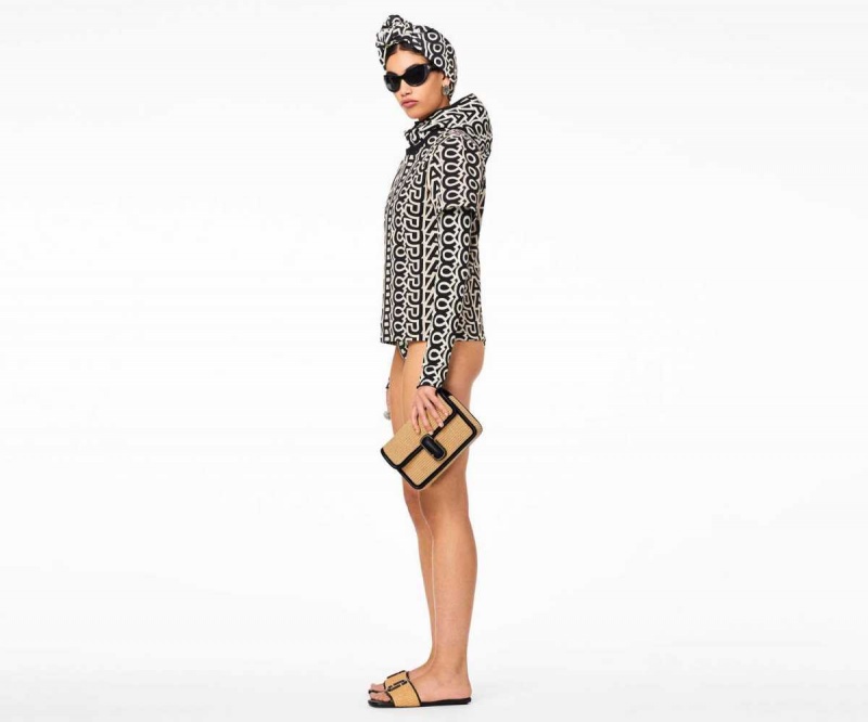 Natural Women's Marc Jacobs Woven J Marc Shoulder Bags | USA000264