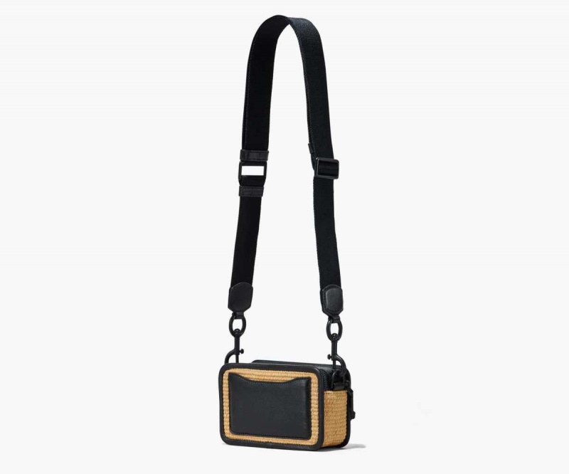 Natural Women's Marc Jacobs Woven Snapshot Bags | USA000288