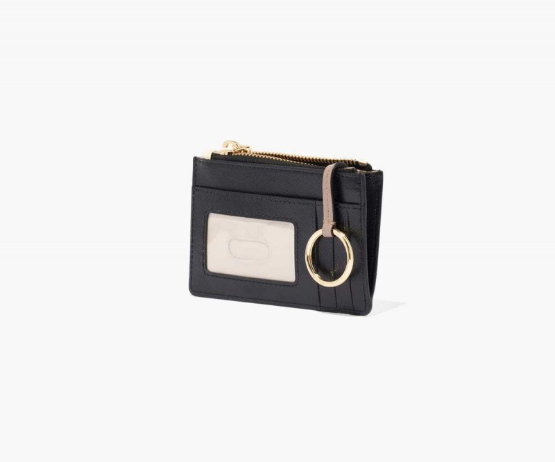 New Cloud White Multi Women's Marc Jacobs Snapshot Top Zip Multi Wallets | USA000428