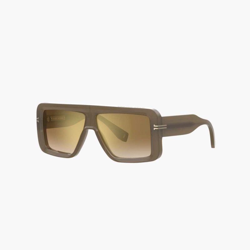 Olive Women\'s Marc Jacobs Icon Rectangular Sunglasses | USA000565