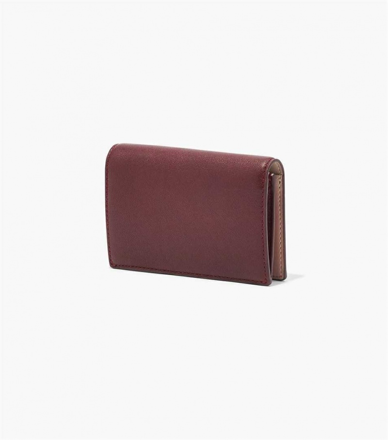 Red Multicolor Women's Marc Jacobs The Slim 84 Colorblock Bifold Wallets | USA000360