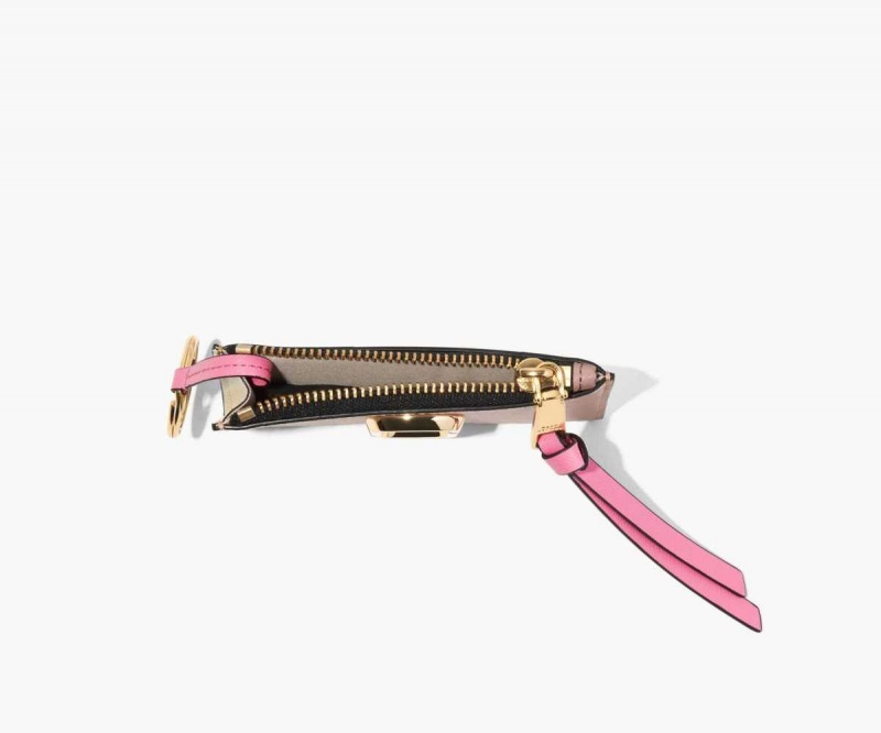 Rose Multi Women's Marc Jacobs Snapshot Top Zip Multi Wallets | USA000456