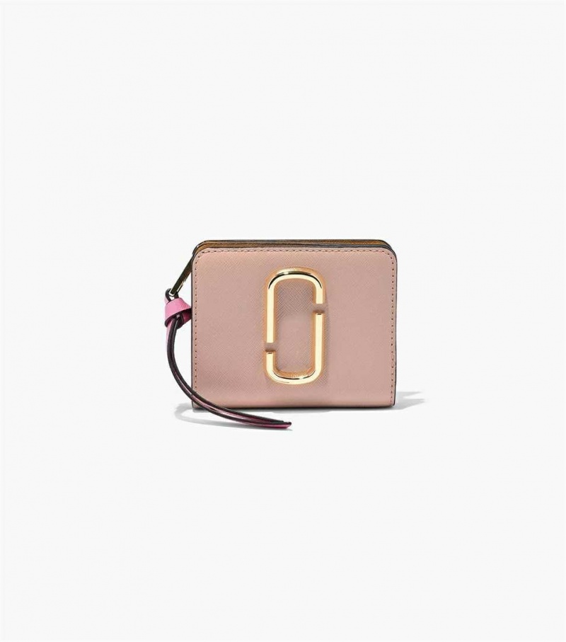 Rose Multicolor Women\'s Marc Jacobs The Snapshot Mini Compact Wallets | USA000321