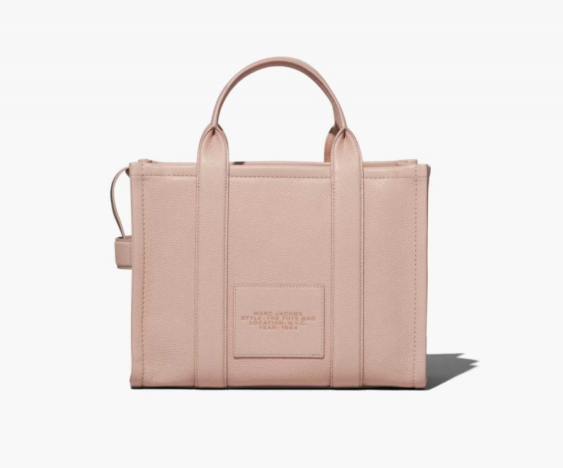 Rose Women's Marc Jacobs Leather Medium Tote Bags | USA000087