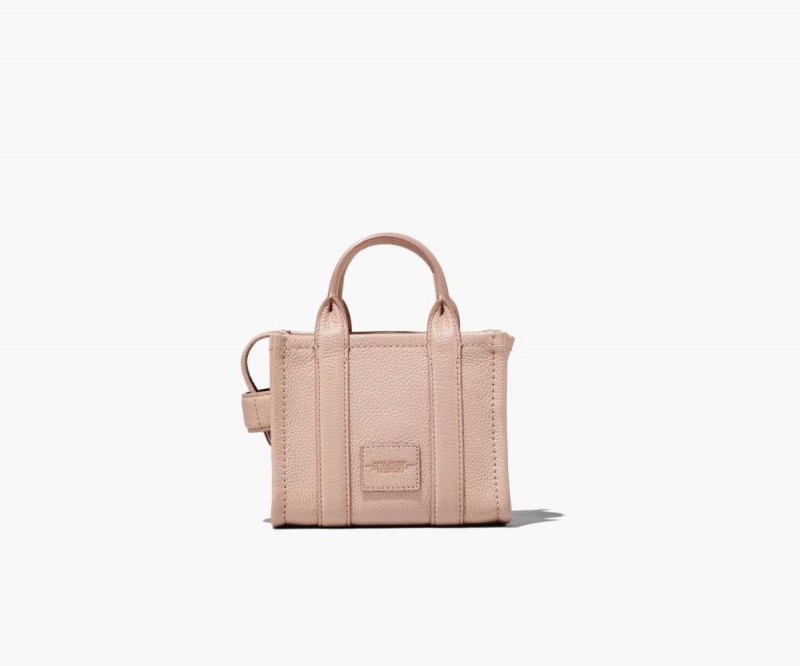 Rose Women's Marc Jacobs Leather Micro Tote Bags | USA000129