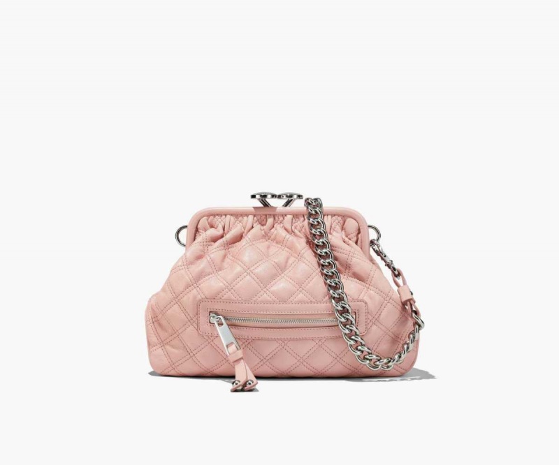 Rose Women's Marc Jacobs Re-Edition Quilted Leather Little Stam Shoulder Bags | USA000261