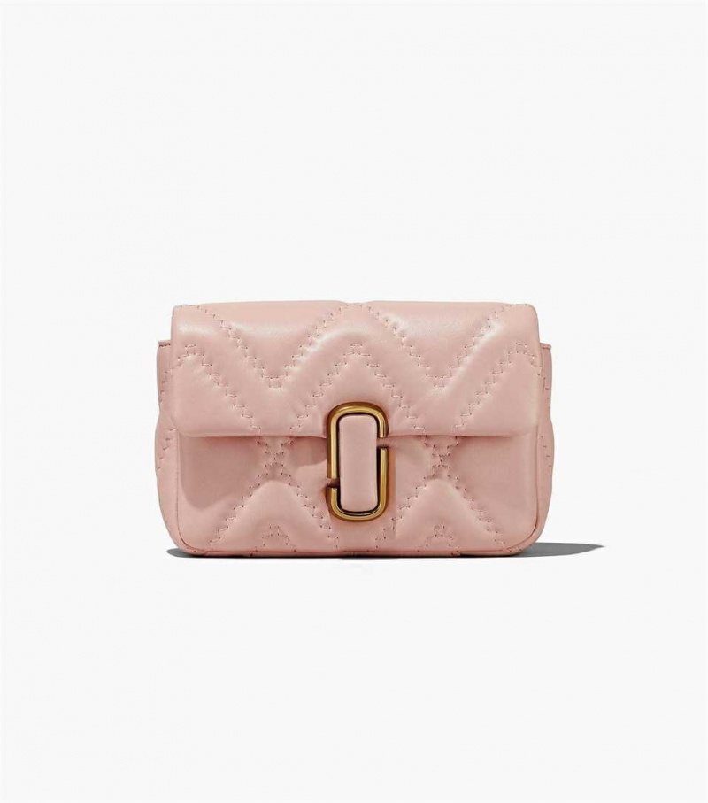 Rose Women's Marc Jacobs The Quilted Leather J Marc Shoulder Bags | USA000223
