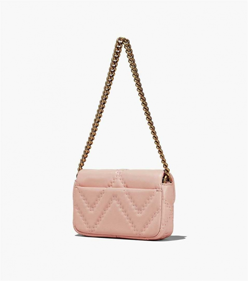 Rose Women's Marc Jacobs The Quilted Leather J Marc Mini Shoulder Bags | USA000227