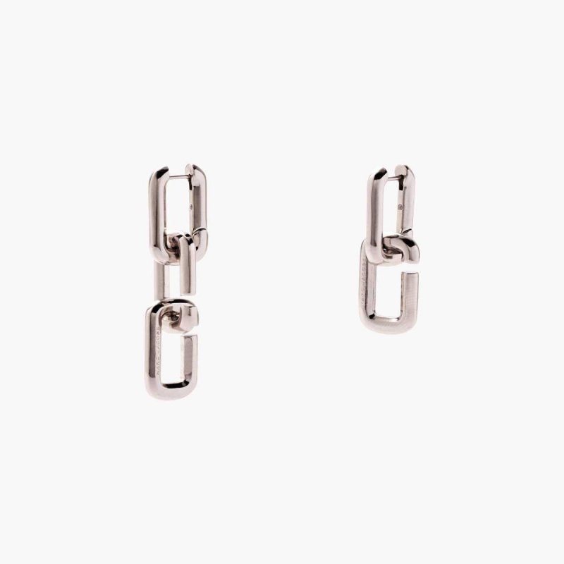 Silver Women\'s Marc Jacobs J Marc Chain Link Earrings | USA000731