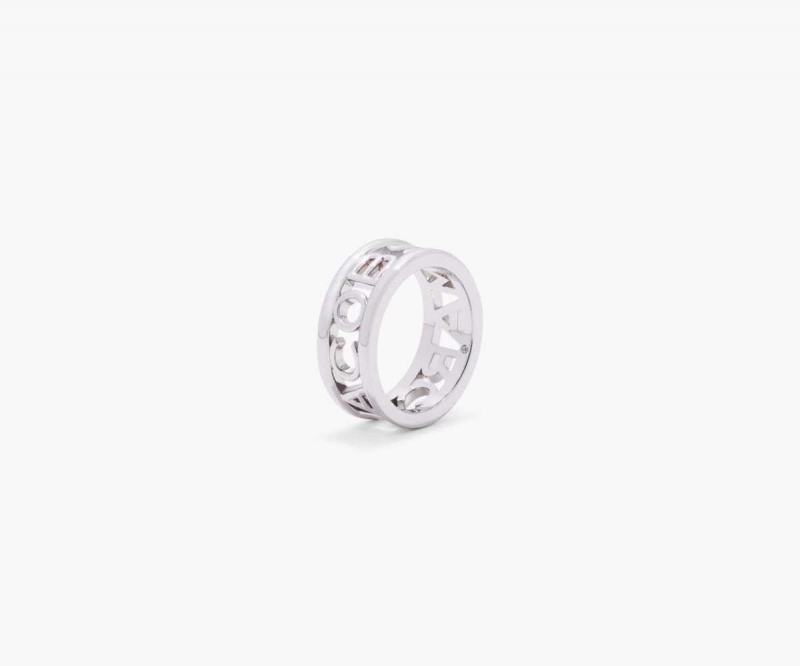 Silver Women's Marc Jacobs Monogram Rings | USA000759