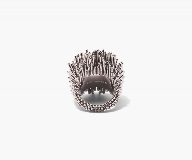 Silver Women's Marc Jacobs Seaburst Rings | USA000756