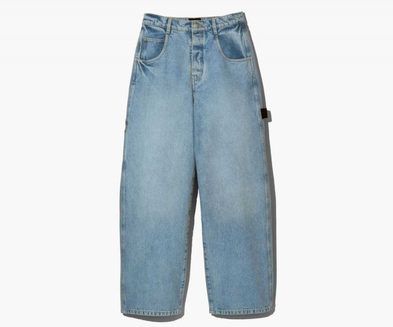 Sun Bleached Denim Women's Marc Jacobs Oversized Carpenter Jeans | USA000610