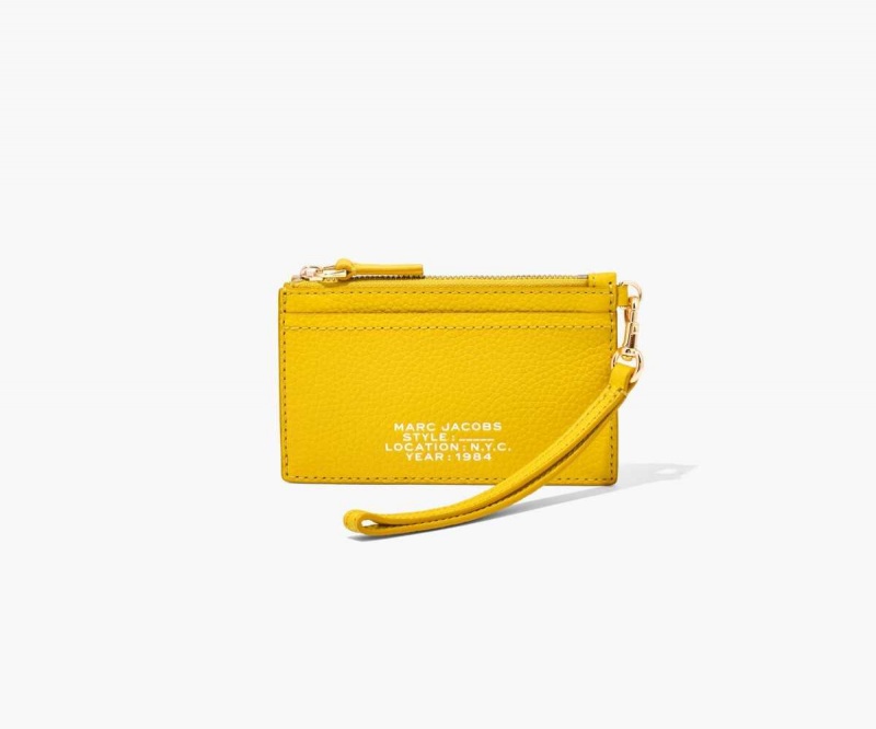 Sun Women's Marc Jacobs Leather Top Zip Wristlet Wallets | USA000426