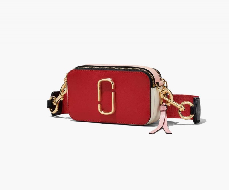 True Red Multi Women's Marc Jacobs Colorblock Snapshot Bags | USA000298