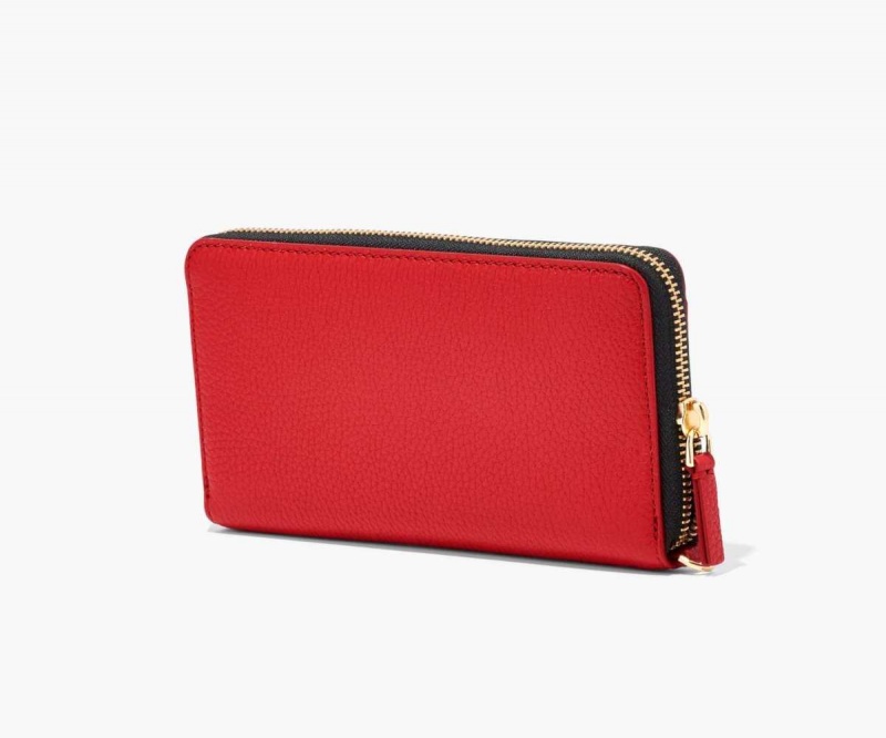 True Red Women's Marc Jacobs Leather Continental Wallets | USA000412