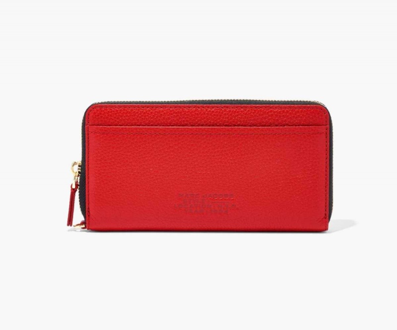 True Red Women's Marc Jacobs Leather Continental Wallets | USA000412