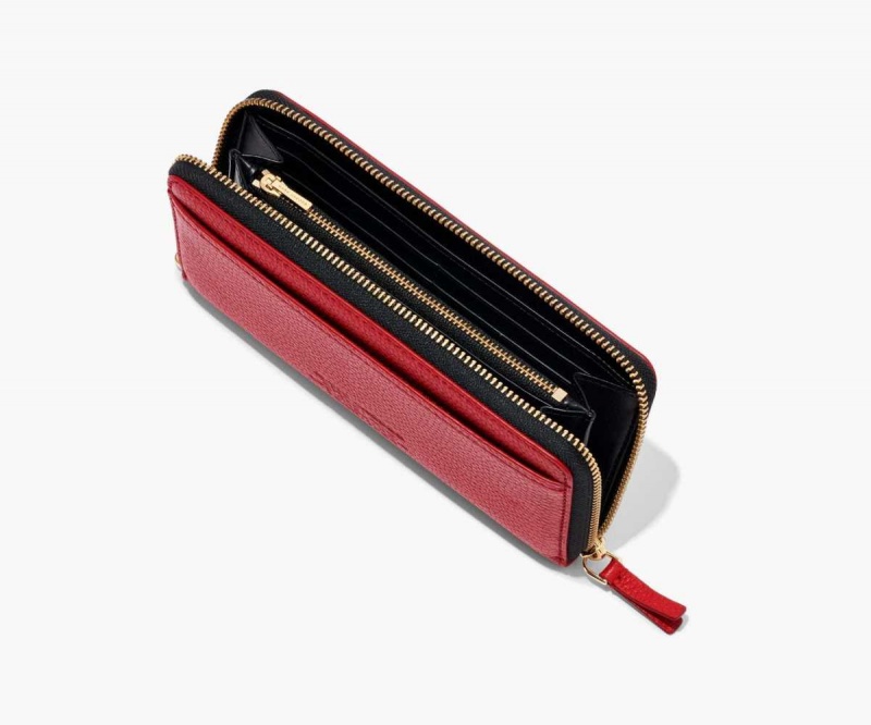 True Red Women's Marc Jacobs Leather Continental Wallets | USA000412