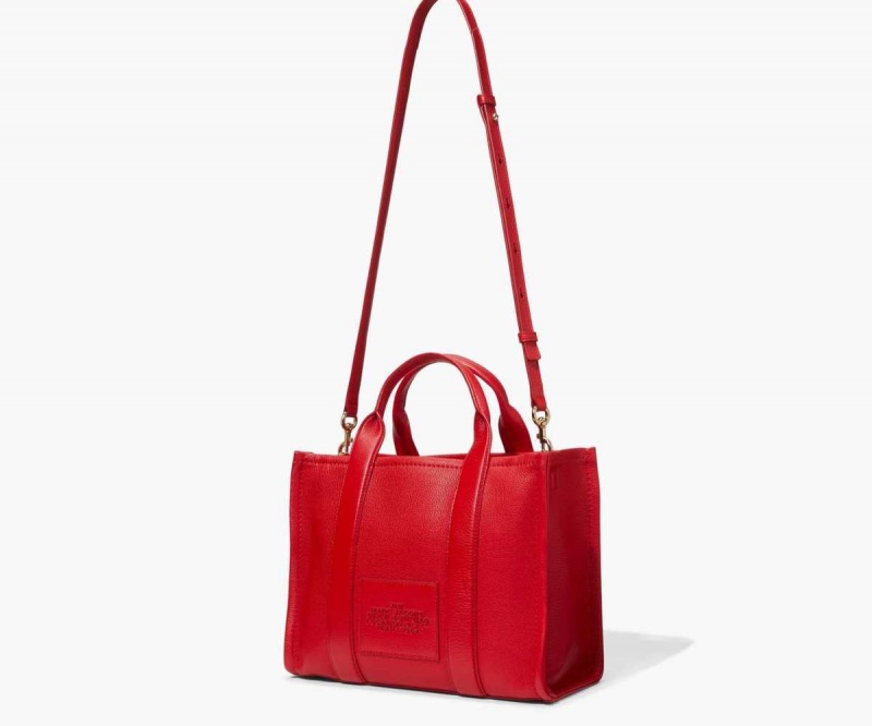 True Red Women's Marc Jacobs Leather Medium Tote Bags | USA000133