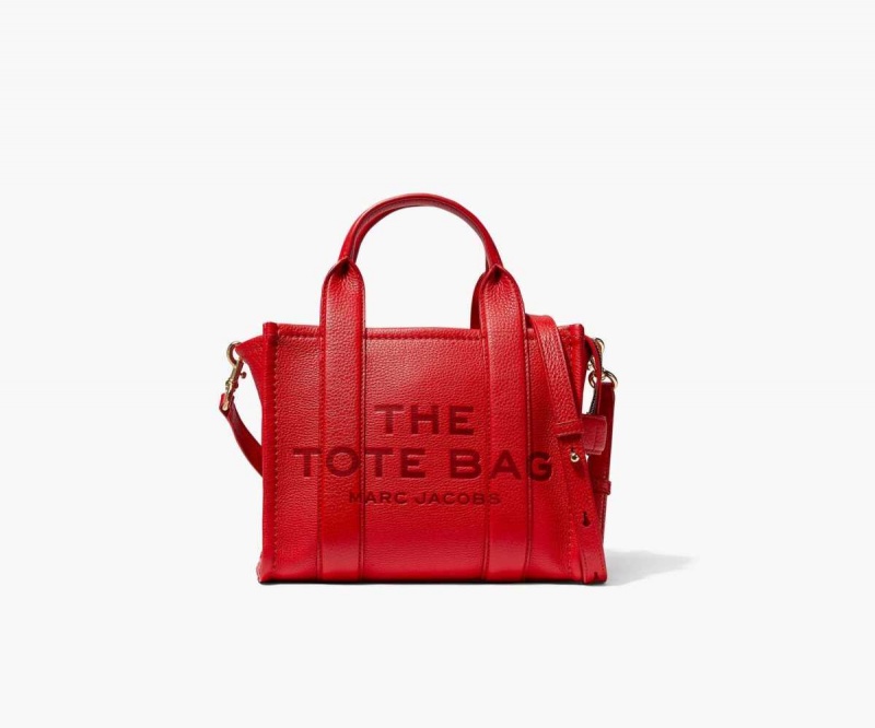 True Red Women's Marc Jacobs Leather Mini Tote Bags | USA000063