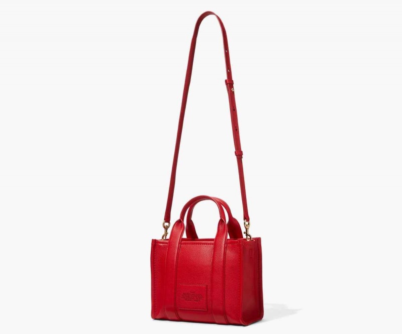 True Red Women's Marc Jacobs Leather Mini Tote Bags | USA000063