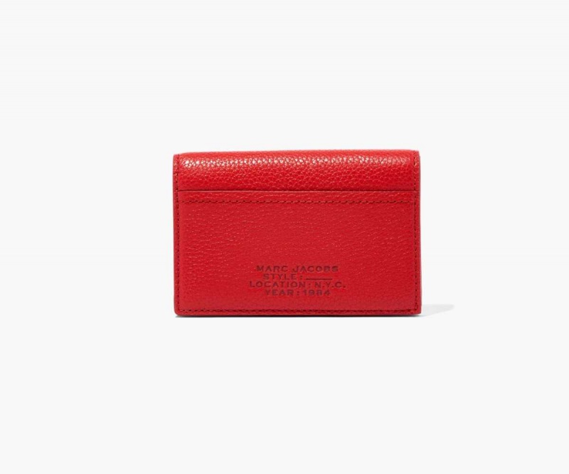 True Red Women's Marc Jacobs Leather Small Bifold Wallets | USA000459