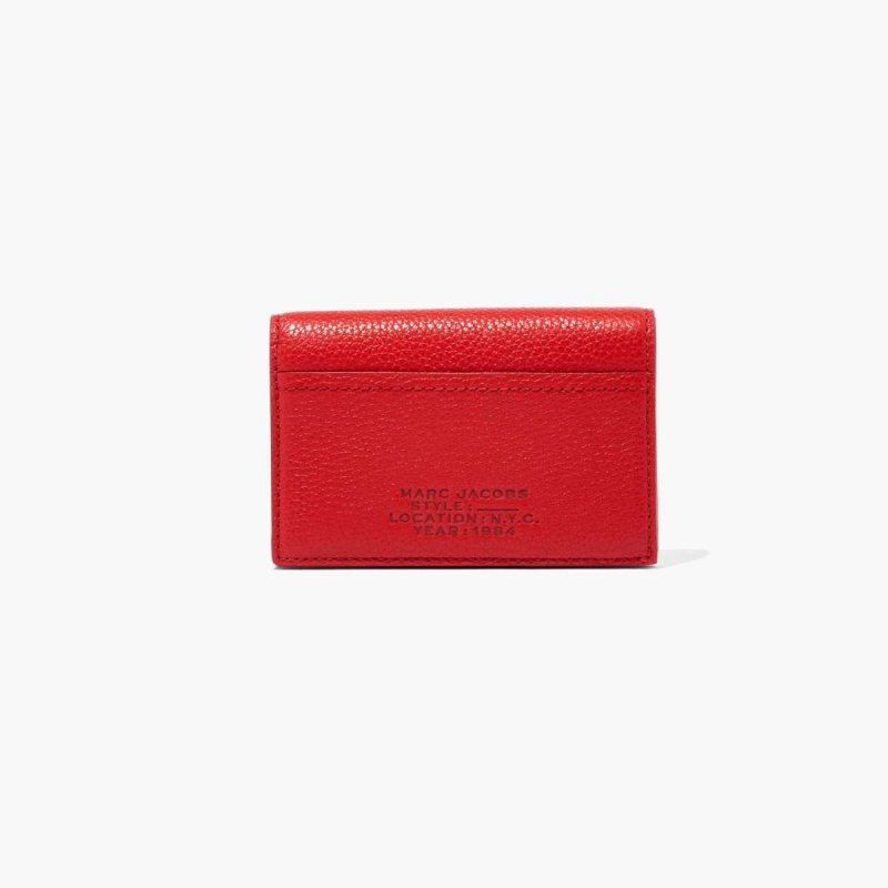 True Red Women\'s Marc Jacobs Leather Small Bifold Wallets | USA000459