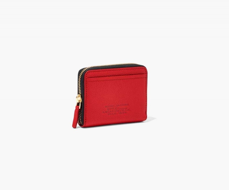 True Red Women's Marc Jacobs Leather Zip Around Wallets | USA000417