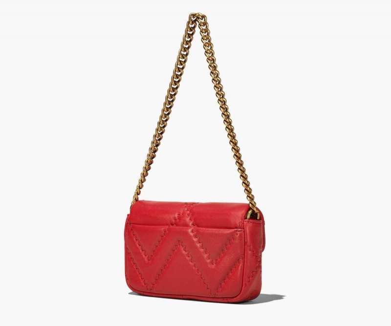 True Red Women's Marc Jacobs Quilted Leather J Marc Mini Bags | USA000193