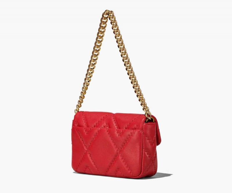 True Red Women's Marc Jacobs Quilted Leather J Marc Shoulder Bags | USA000263