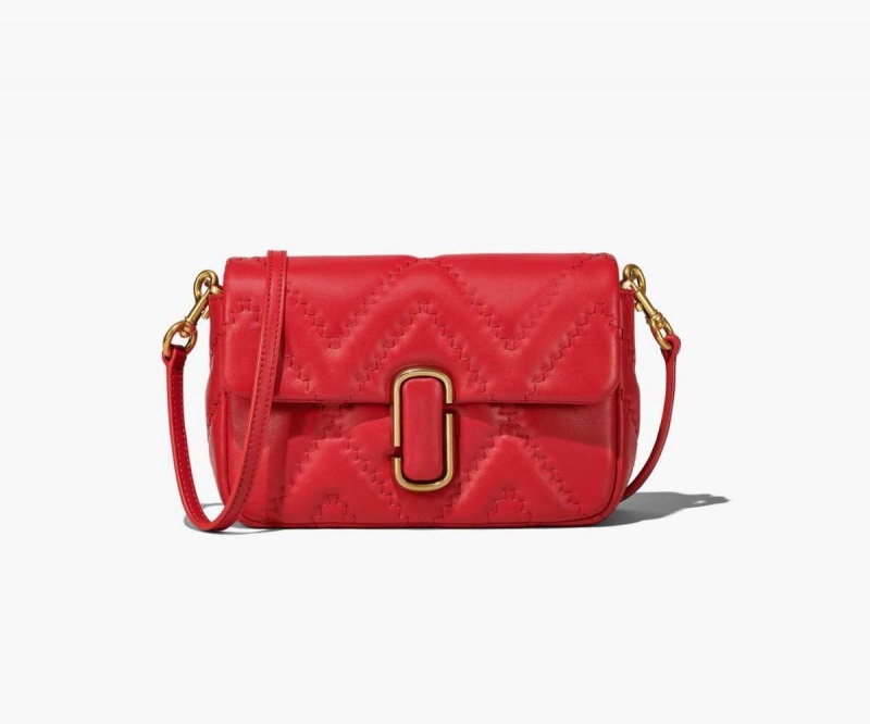 True Red Women's Marc Jacobs Quilted Leather J Marc Shoulder Bags | USA000263