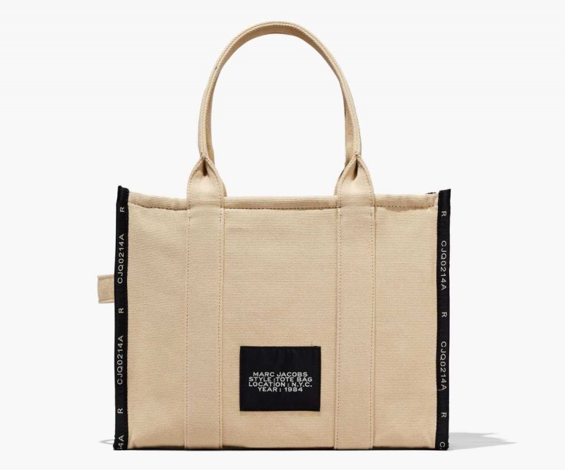 Warm Sand Women's Marc Jacobs Jacquard Large Tote Bags | USA000059