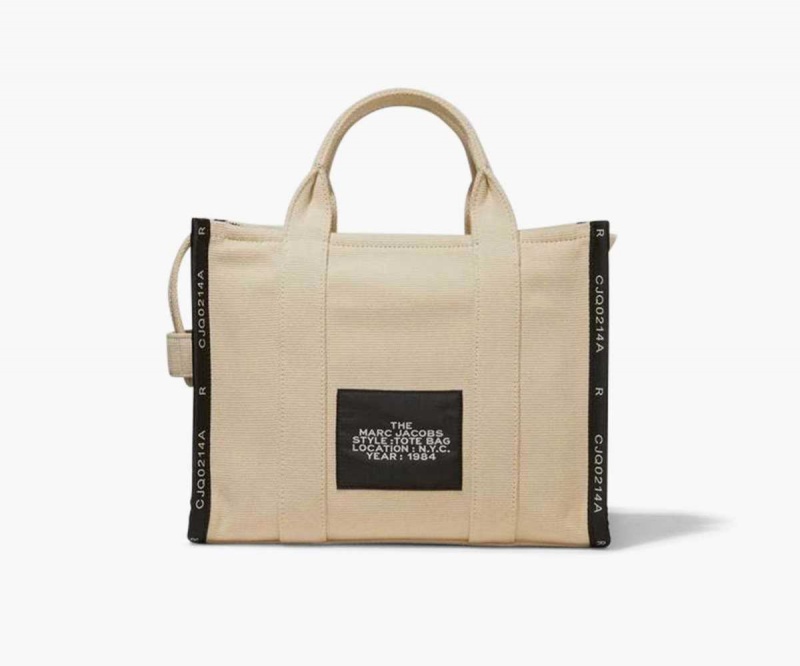 Warm Sand Women's Marc Jacobs Jacquard Medium Tote Bags | USA000074