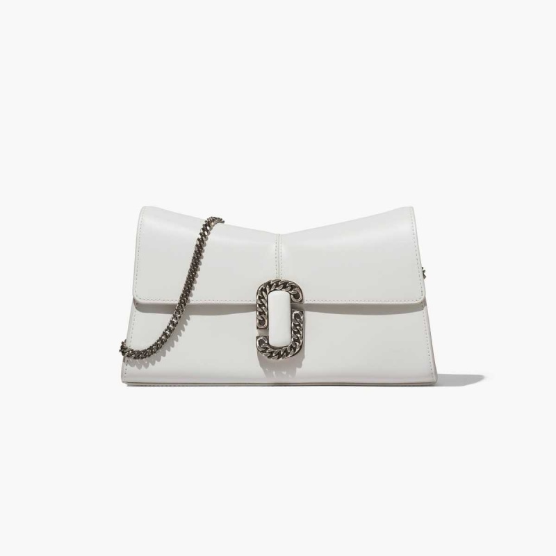 White Women\'s Marc Jacobs St. Marc Convertible Clutch Shoulder Bags | USA000240