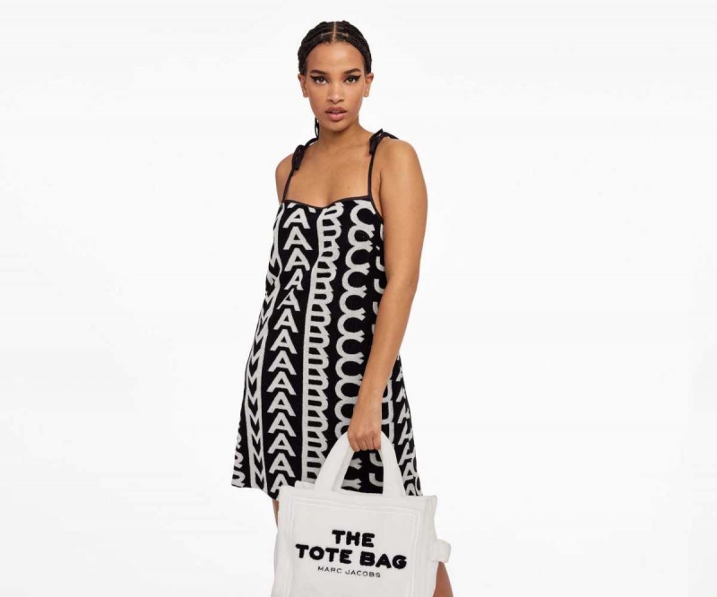 White Women's Marc Jacobs Terry Medium Tote Bags | USA000088