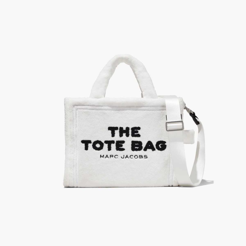 White Women\'s Marc Jacobs Terry Medium Tote Bags | USA000088