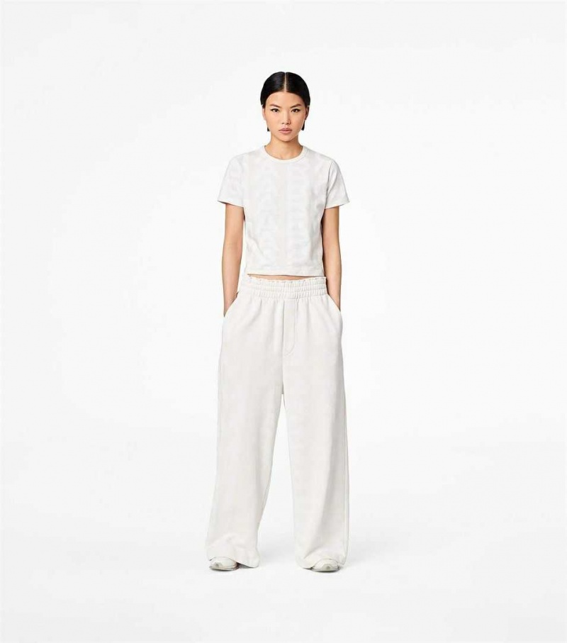 White Women's Marc Jacobs The Monogram Oversized Pants | USA000617