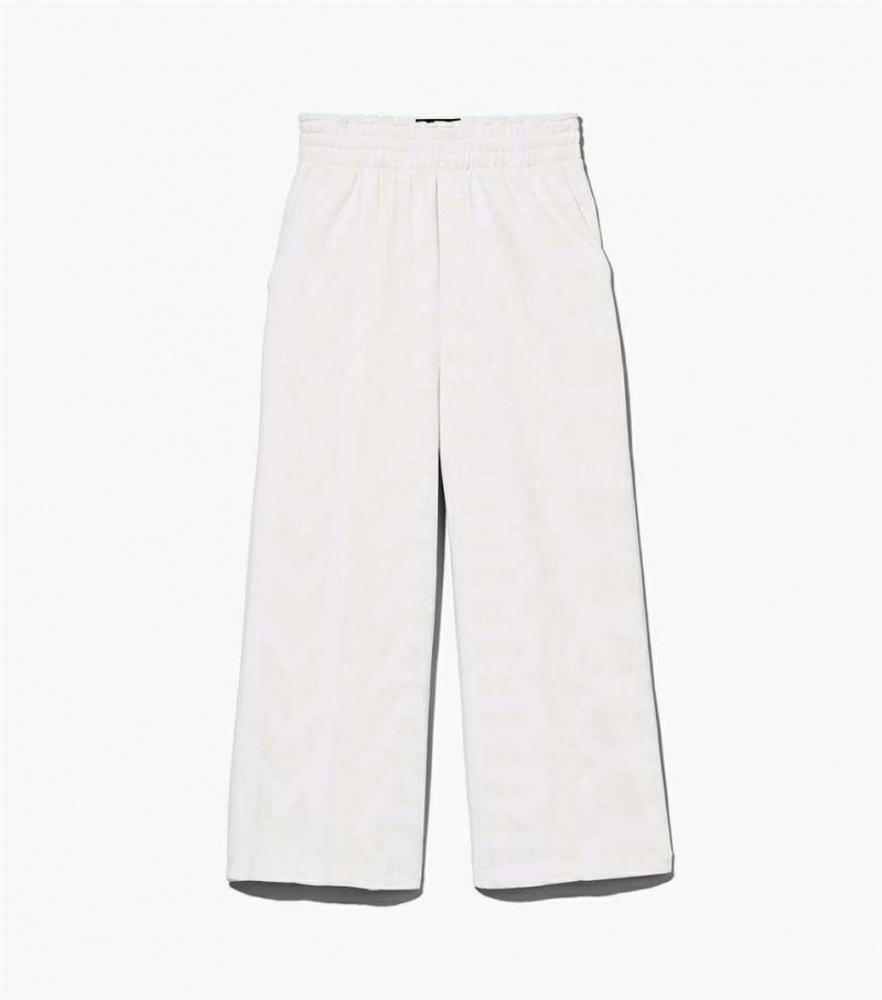 White Women\'s Marc Jacobs The Monogram Oversized Pants | USA000617