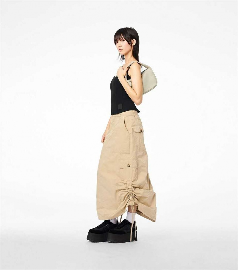 White Women's Marc Jacobs The Pushlock Mini Satchel Bags | USA000203