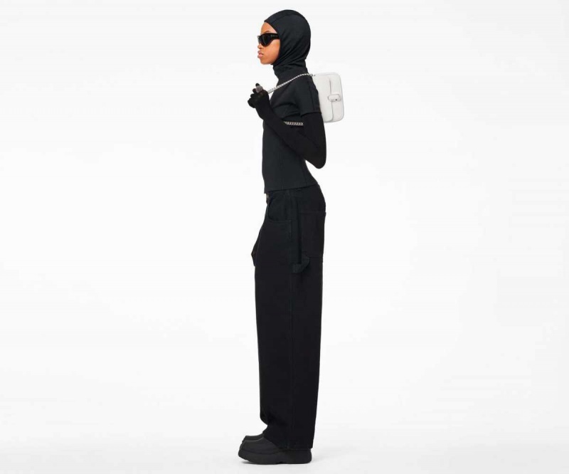 White / Silver Women's Marc Jacobs J Marc Mini Bags | USA000192